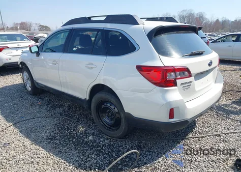 2016 Subaru Outback 2.5I из США, поврежденный, VIN 4S4BSBAC3G3349102